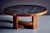 Brown Coffee Table with Mosaic Stone Top attributed to Heinz Lilienthal, Germany, 1970s For Sale - Image 8 of 9