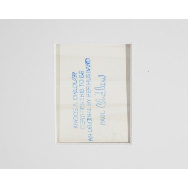 Ruby Red Abstract Serigraph Print by Paul Chidlaw For Sale - Image 8 of 8