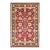 Mogul, One-of-a-Kind Handmade Area Rug - Red, 4' 1" x 6' 0" For Sale