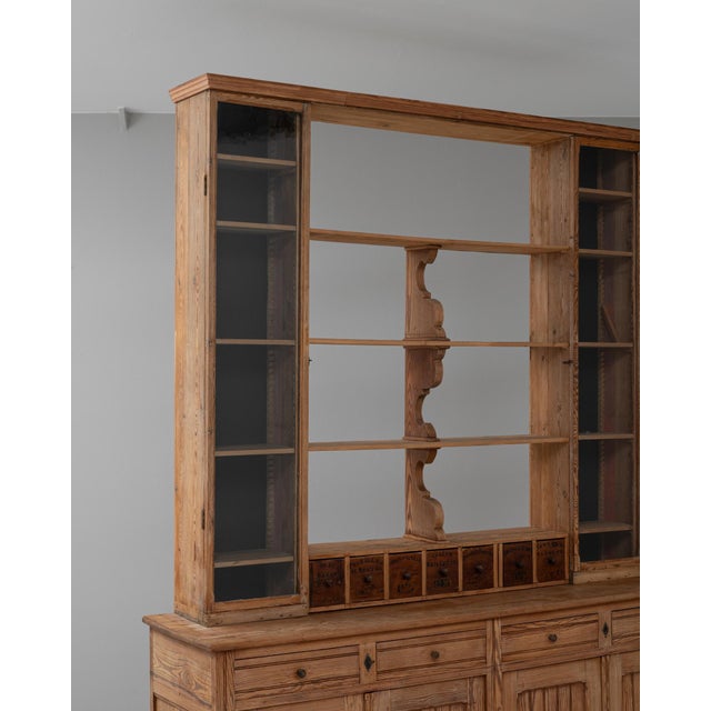 Wood 1900s French Wooden Display Cabinet & Shelves For Sale - Image 7 of 18