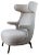 Gray Fabric Dino Armchair by Jaime Hayon For Sale