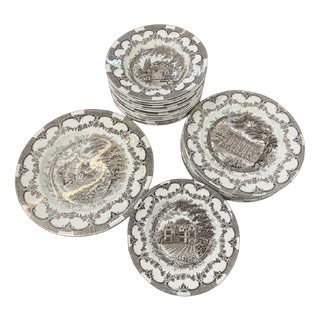 Stafforshire Dinner Service, 1920s, Set of 27 For Sale