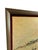 Yellow 1960s Harry Winkler “CasaBlanca” Morocco MCM Print 0f Painting With Wooden Frame Urban Seaport Landscape For Sale - Image 8 of 9