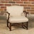 Early 20th Century English 1900s Wooden Child's Chair with Serpentine Arms and Custom Upholstery For Sale - Image 5 of 12