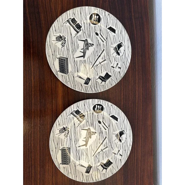 Mid-Century Modern Mid-Century Dishes in Ceramic, 1950, Set of 2 For Sale - Image 3 of 6