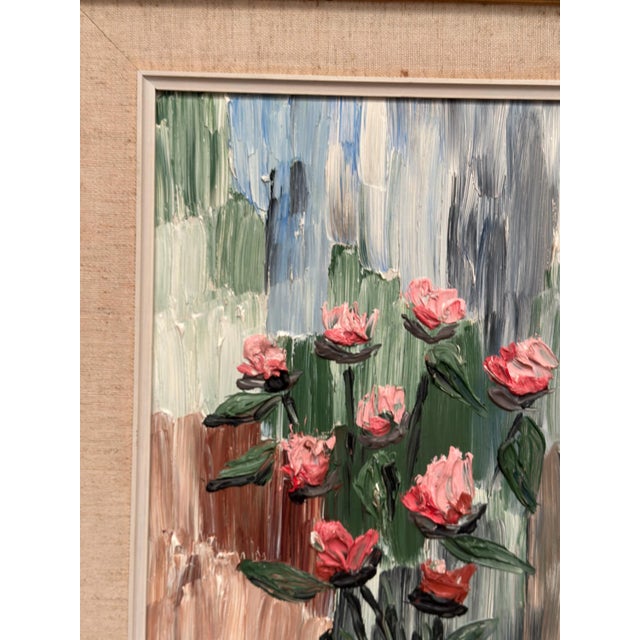 A. Wilén, Floral Impasto, 1960s, Oil on Panel, Framed For Sale - Image 12 of 17