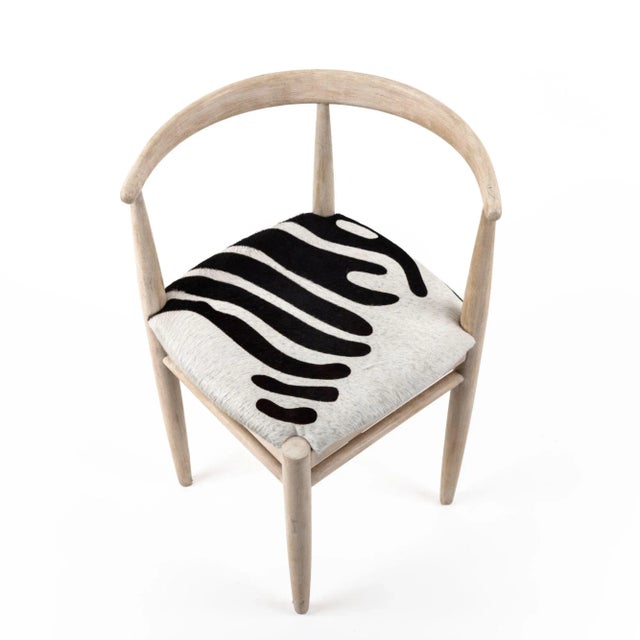 1970s Corner Bleached Oak Chair For Sale In New York - Image 6 of 9