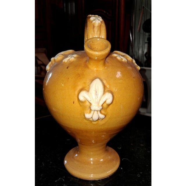 Glazed Terracotta Water Jug ​, 1800s For Sale - Image 6 of 9