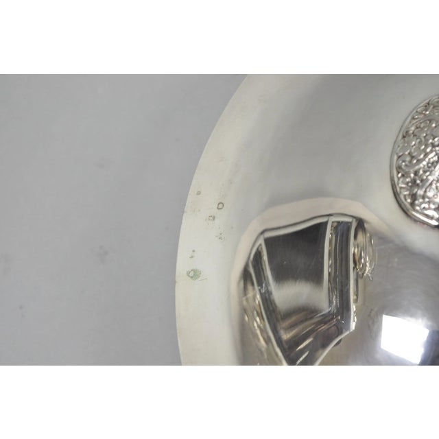 Vintage Lancaster Rose by Poole Large Oval Silver Plated Covered Soup Tureen For Sale - Image 15 of 18