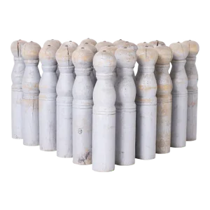 Set of Twenty One Antique Skittle Pins