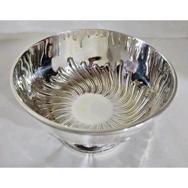 A fine Victorian Britannia Standard silver punch bowl dating to 1891, displaying elegant Neoclassical styling and...