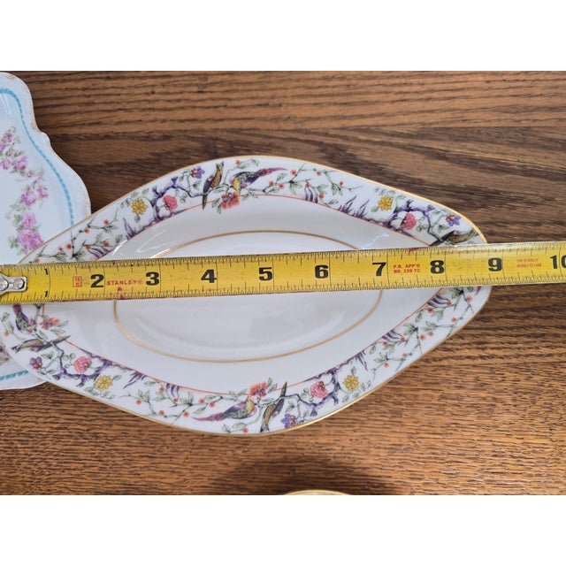 Antique Old Abbey Limoges Birds of Paradise Serving Dish For Sale In Portland, ME - Image 6 of 7
