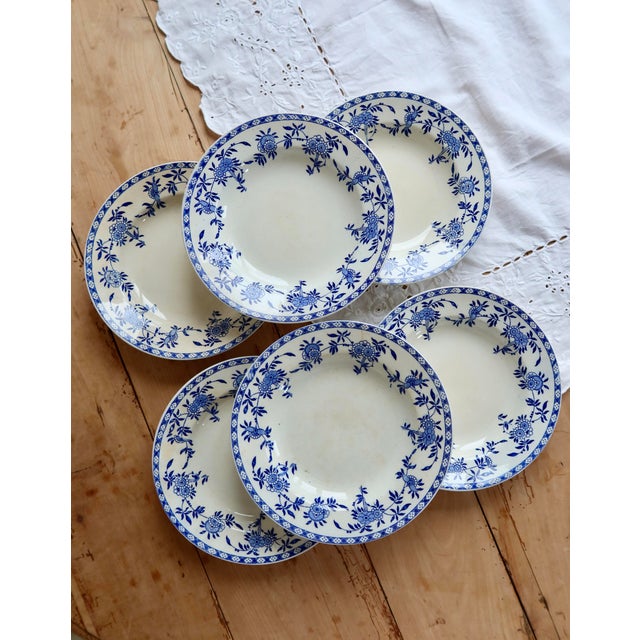 Antique Porcelain Soup Plates, 1890s, Set of 6 For Sale - Image 11 of 16