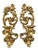 Vintage 1971 Homco #4138 Gold Rococo Floral Candle Sconces, Pair | Hollywood Regency For Sale - Image 4 of 6