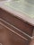 Wood Pedestal Desk in Flame Veneer Mahogany with Green Leather Top For Sale - Image 7 of 13