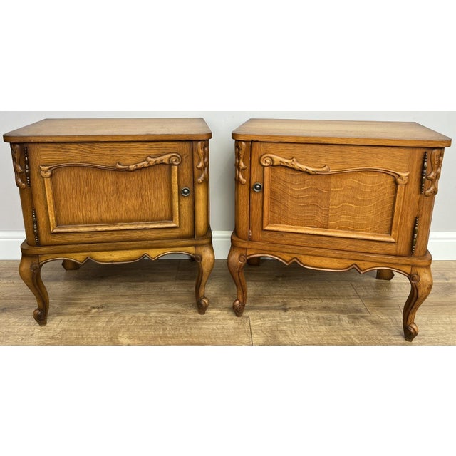 Vintage Louis XVI French Nightstands, Set of 2 For Sale - Image 15 of 15