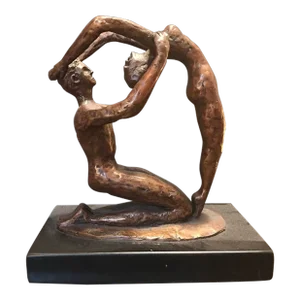 Mid-Century Modern Figurative Bronze Sculpture.