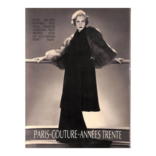 Paris-Couture-Annees Trente Book 1987 Garnier, Guillaume For Sale