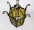 Metal 1900s Iron & Amber Glass Gothic Art Nouveau Lantern For Sale - Image 7 of 13