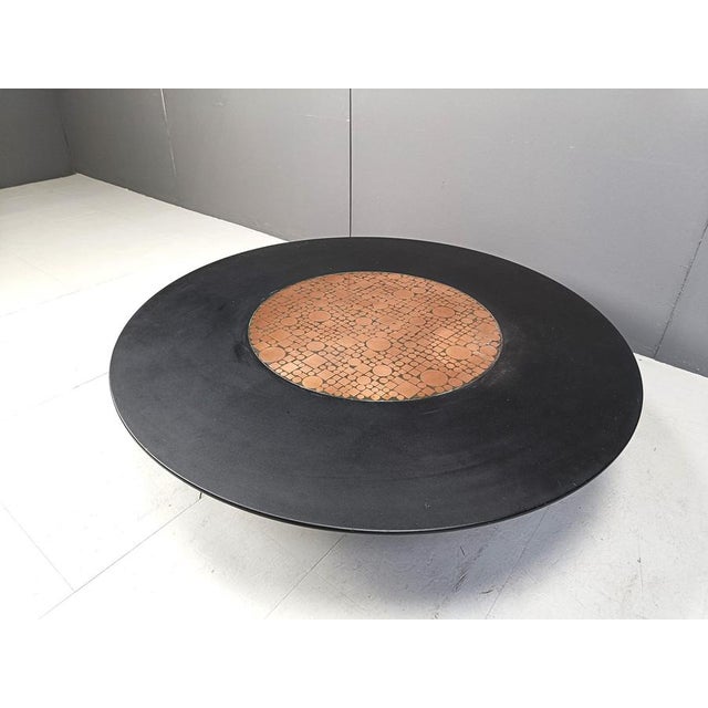 Black Coffee Table attributed to Herbert Hirche for Rosenthal, 1970s For Sale - Image 8 of 10
