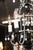 Black Petite 4-Light Iron & Opaline Glass Beaded Chandelier, 1940s Italy For Sale - Image 8 of 14