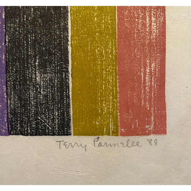 1988 Terry Parmelee Ixtlan Woodcut For Sale - Image 4 of 5