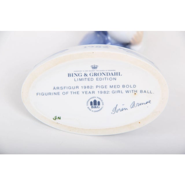 Girl Figurine by Søren Brunoe for Bing & Grondahl, 1982 For Sale - Image 6 of 7