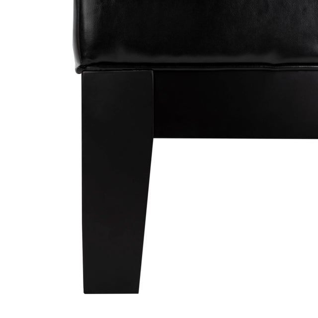 Cocktail Ottoman in Black & Black For Sale In Philadelphia - Image 6 of 9