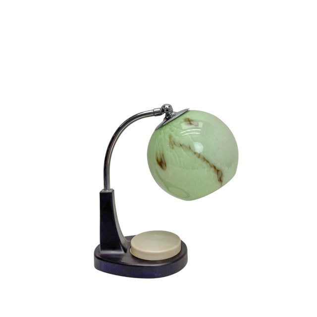 Bauhaus Bakelite Table Lamp by Marianne Brandt for GMF, 1920s For Sale - Image 12 of 13