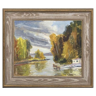 Lennart Rosensohn, Swedish Landscape, Mid 20th Century, Oil Painting, Framed For Sale