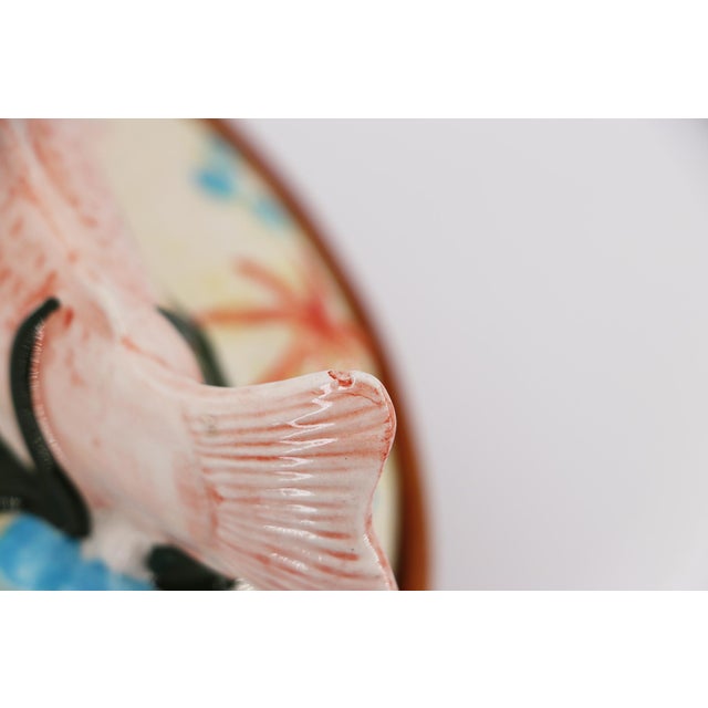 Ceramic 1970s Portuguese Majolica Salmon Pâté Tureen For Sale - Image 7 of 10