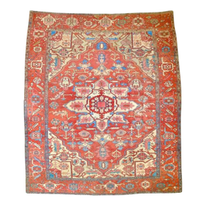 Antique Persian Serapi Rug 10’4” X 12’0"