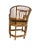 Mid 20th Century Vintage Brighton Pavilion Style Chinese Chippendale Rattan & Woven Cane Armchair For Sale - Image 10 of 12