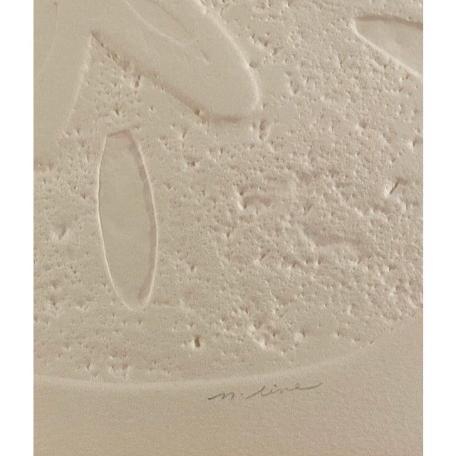 Coastal 1970s Sand Dollar Embossed Etching by Line For Sale - Image 3 of 6