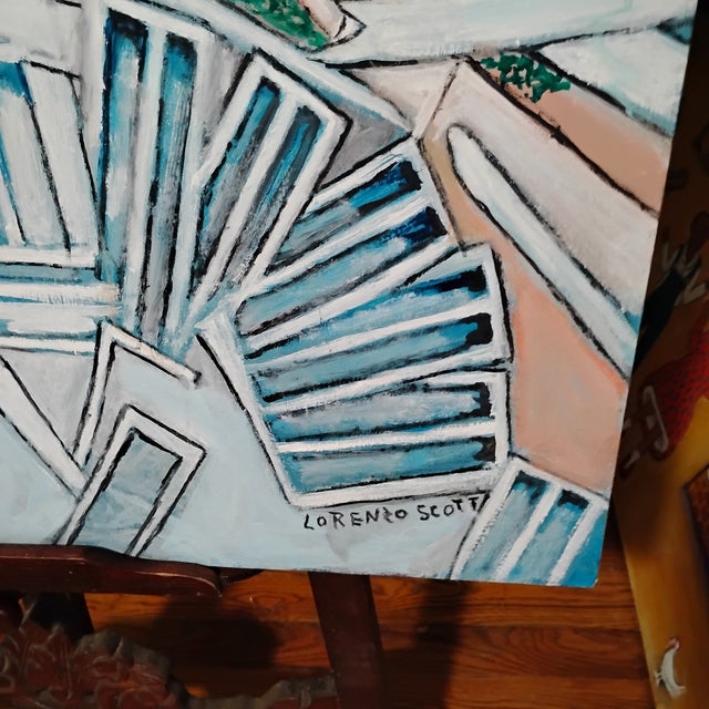 Original Lorenzo Scott Oil Painting "Donald Trump Done Torn the White House Down". For Sale - Image 16 of 16