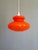 Space Age Pendant Light in Orange Opaline Glass, 1970s For Sale - Image 12 of 12