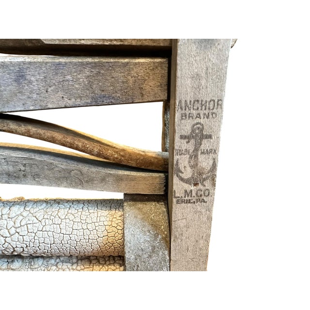 Late 19th Century Late 19th Century Original Anchor Lovell Manufacturing Co. Manual Crank Laundry Clothes Wringer For Sale - Image 5 of 14