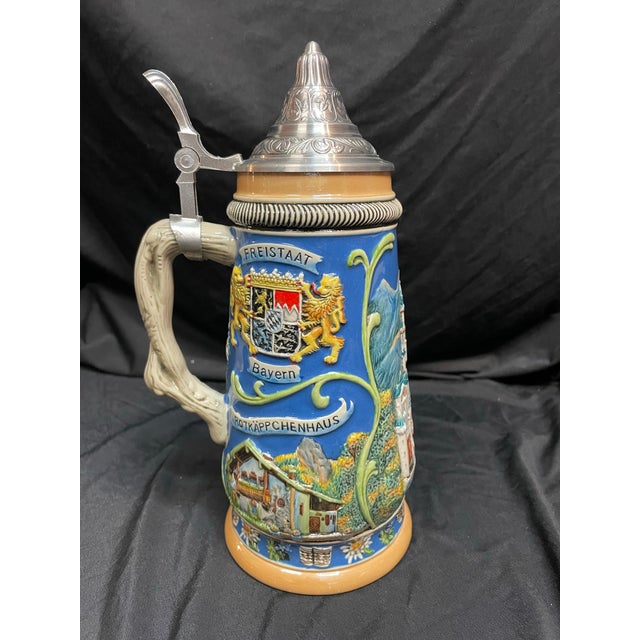 Vintage German Beer Stein - Bavarian King Ludwig II & Neuschwanstein Castle For Sale - Image 10 of 10