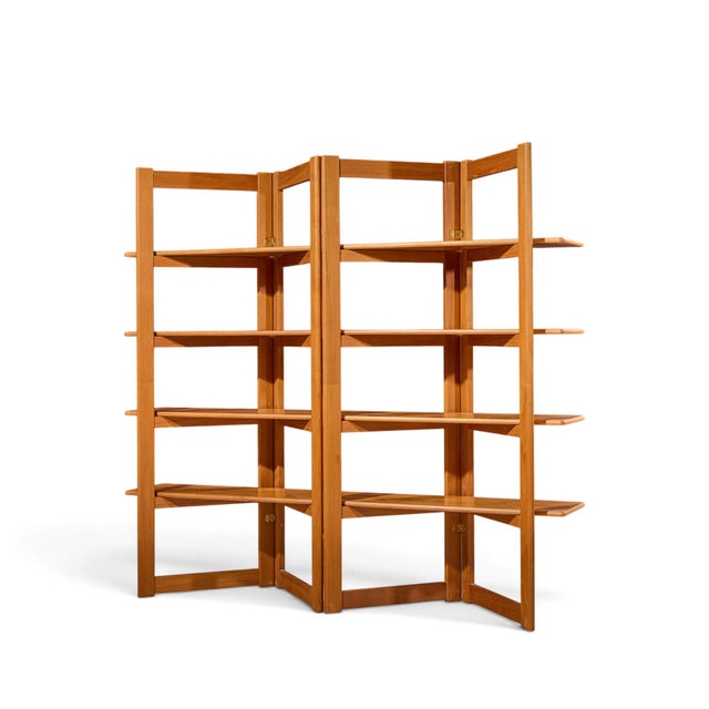 Mid-Century Modern Kurt Østervig Style Mid Century Teak Bookshelf Room Divider For Sale - Image 3 of 9