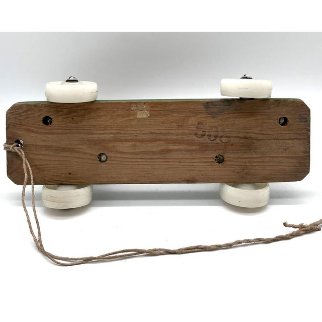 Vintage Wooden Horse on Rolling Board, 1930s For Sale - Image 14 of 15
