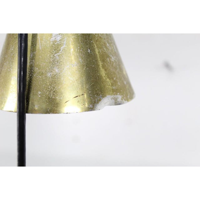 Metal 1960s Mid-Century Modern Brass Ceiling Pendant Light Fixture For Sale - Image 7 of 10