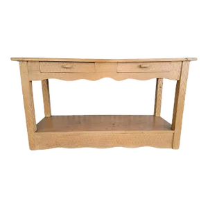 Hand Carved Rustic Rancho Console Table 1940's