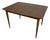 Vintage Mid-Century Modern Wood and Formica Dining Table Featuring Tapered Legs With Metal Tips. For Sale