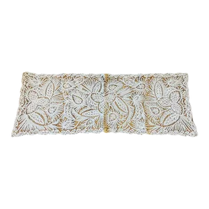 Antique Museum Battenburg Lace Tablecloth Runner