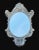Beveled Glass Mirror With Repousse Frame For Sale - Image 4 of 4