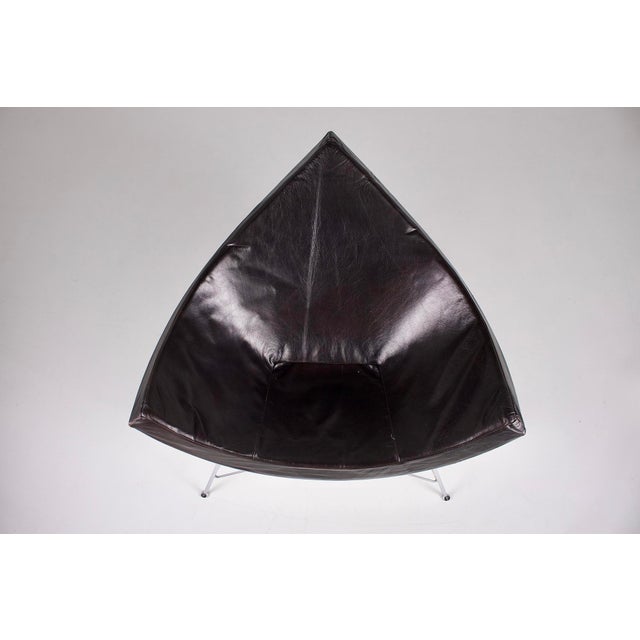 Coconut Armchair in Black Leather by George Nelson for Herman Miller, 1960s For Sale - Image 9 of 13