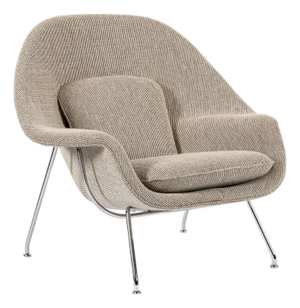 Early Restored Mid Century Tan Womb Lounge Chair by Saarinen for Knoll, Multiples/Custom Available