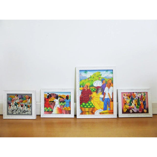 Caribbean Paintings, 1990s, Set of 4 For Sale - Image 17 of 17