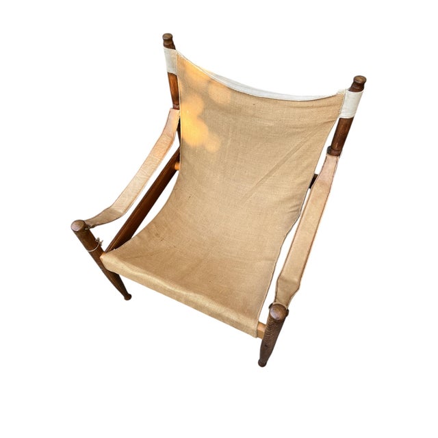 Safari Lounge Chair by Erik Worts for Niels Eilersen, 1960s For Sale - Image 9 of 9
