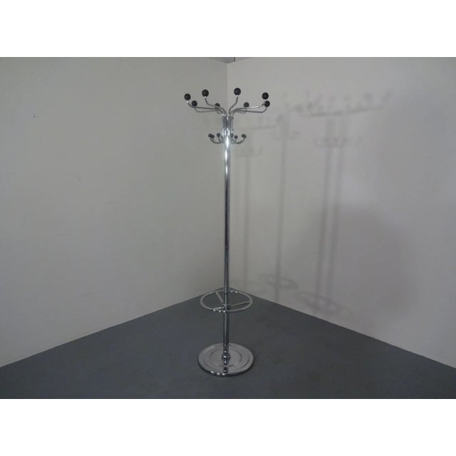 Chrome Plated Steel Tubular Coat Rack, 1940s For Sale - Image 4 of 18